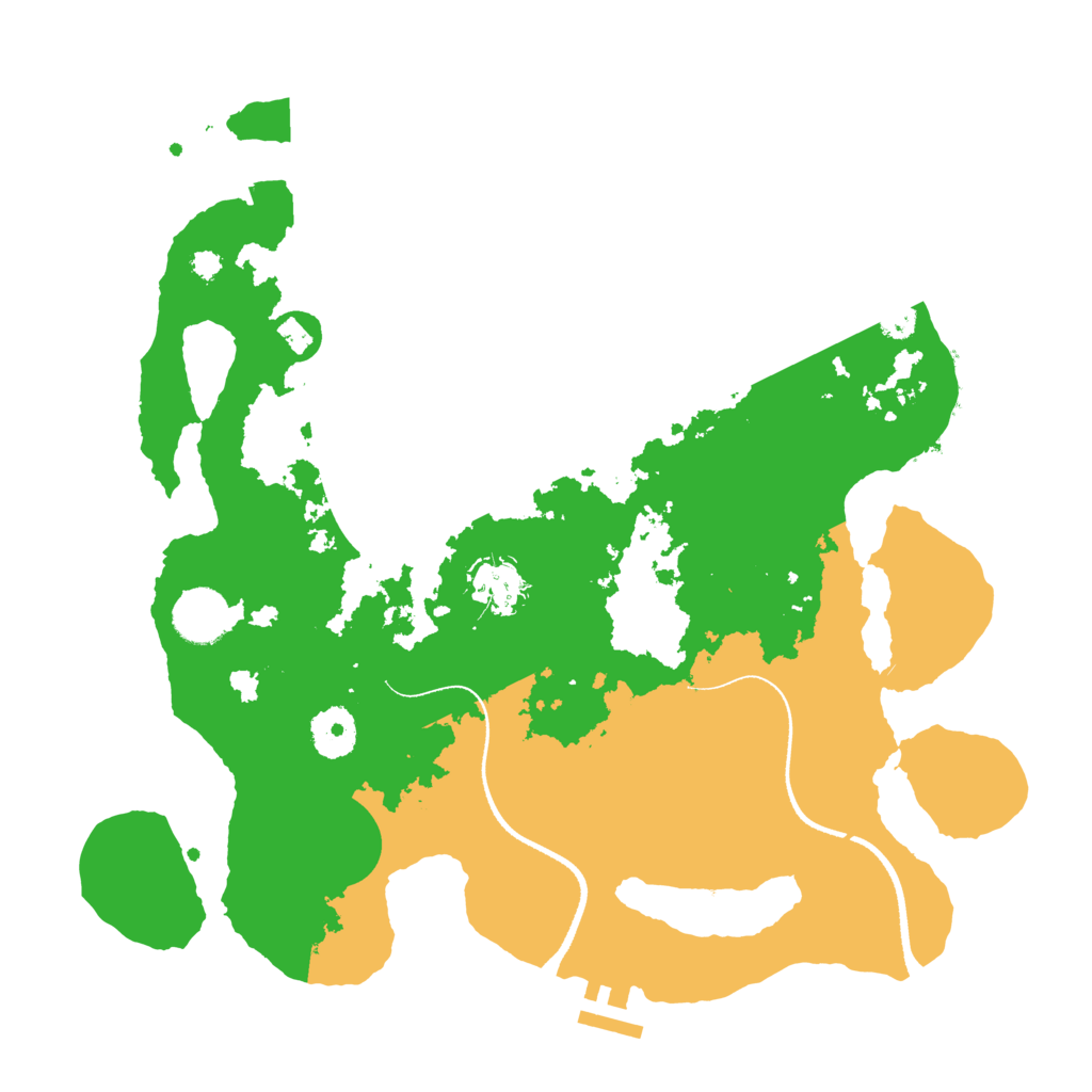 Biome Rust Map: Procedural Map, Size: 3400, Seed: 89633038