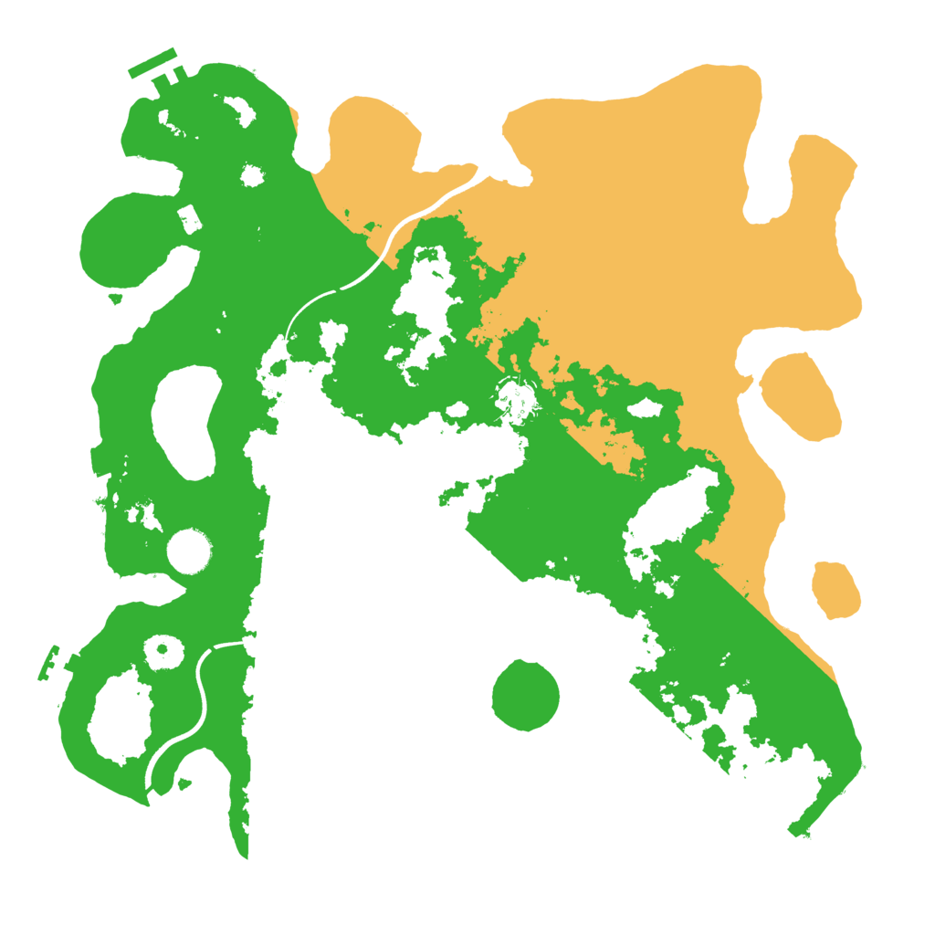 Biome Rust Map: Procedural Map, Size: 3700, Seed: 52091400