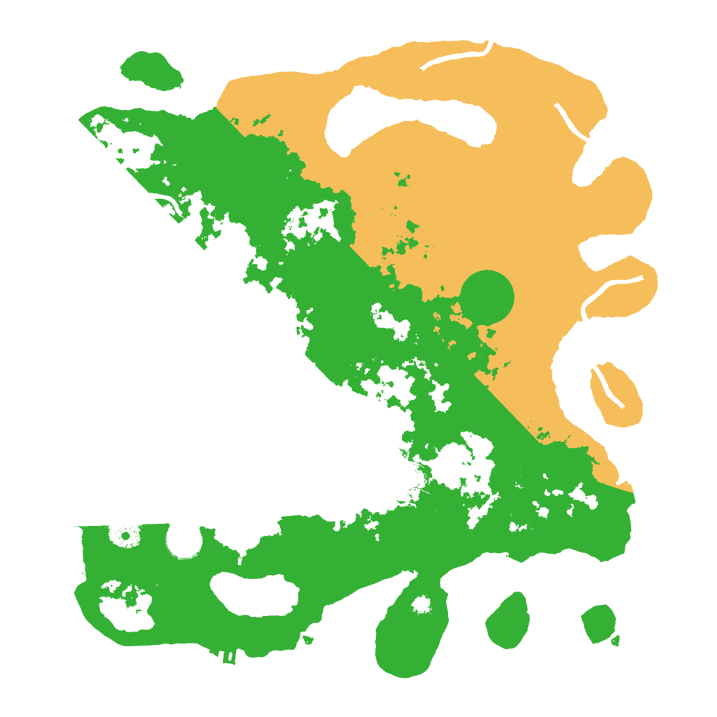 Biome Rust Map: Procedural Map, Size: 3500, Seed: 58521841