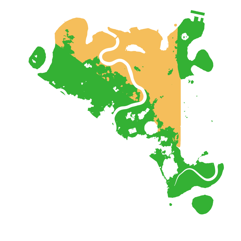 Biome Rust Map: Procedural Map, Size: 3450, Seed: 69303314