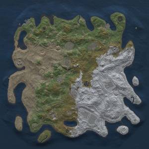 Thumbnail Rust Map: Procedural Map, Size: 4269, Seed: 1185747993, 19 Monuments