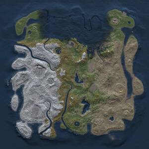 Thumbnail Rust Map: Procedural Map, Size: 4250, Seed: 475240259, 16 Monuments