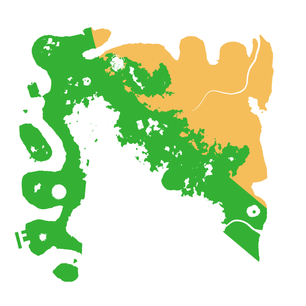 Biome Rust Map: Procedural Map, Size: 3700, Seed: 63012489