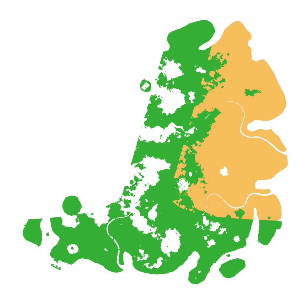 Biome Rust Map: Procedural Map, Size: 4300, Seed: 4330607