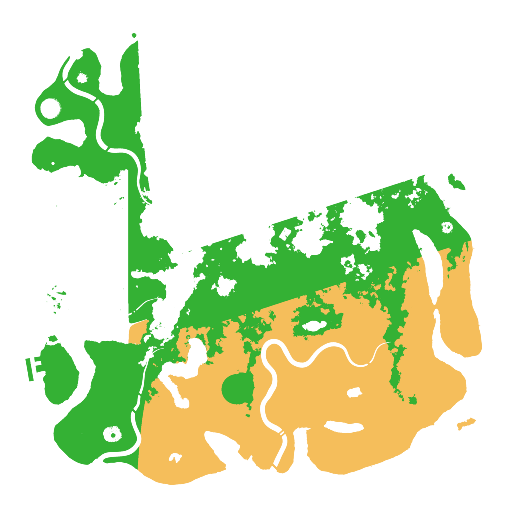 Biome Rust Map: Procedural Map, Size: 4500, Seed: 26558885