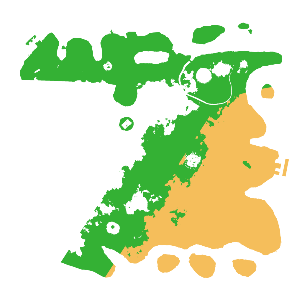 Biome Rust Map: Procedural Map, Size: 3500, Seed: 222323833