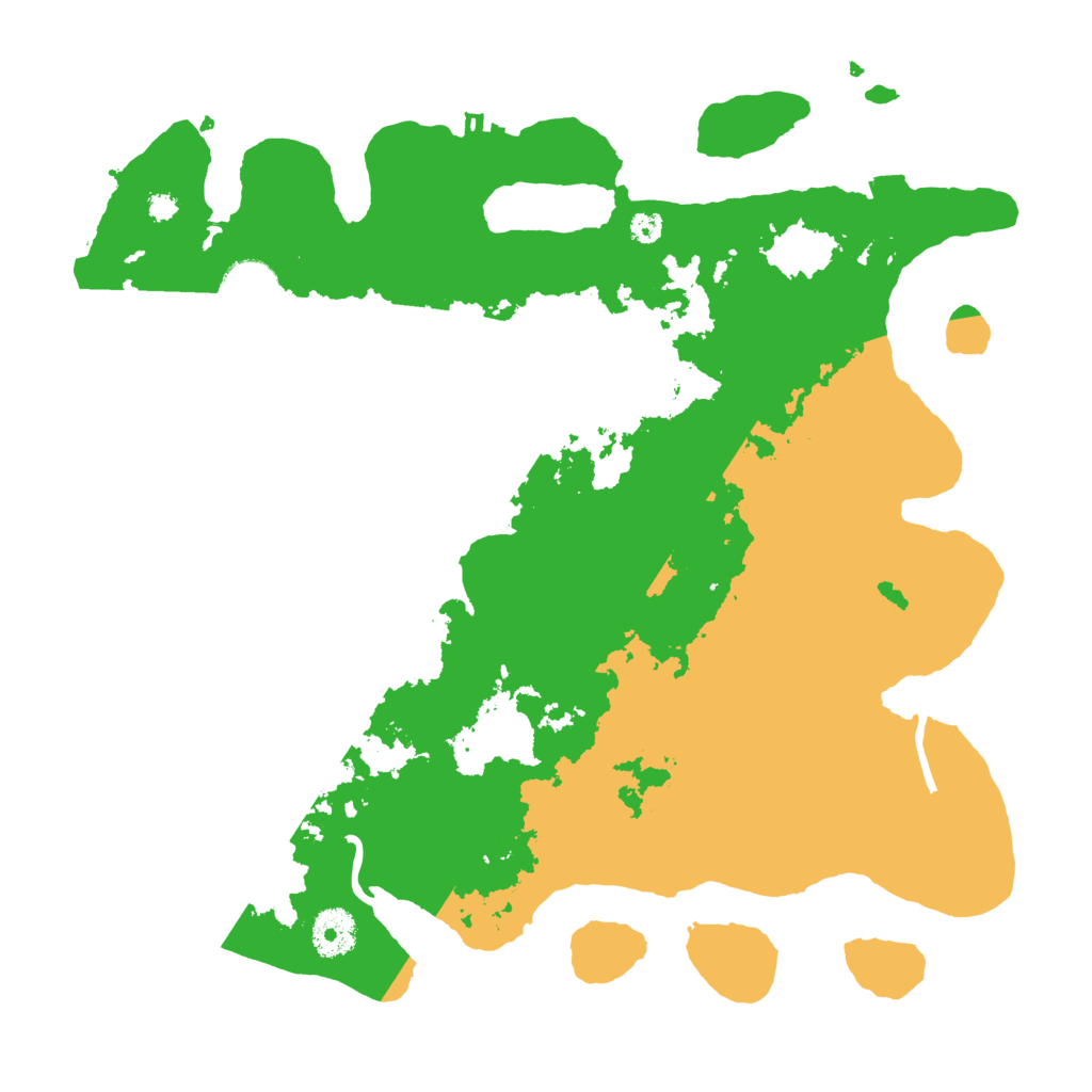 Biome Rust Map: Procedural Map, Size: 3500, Seed: 222323833