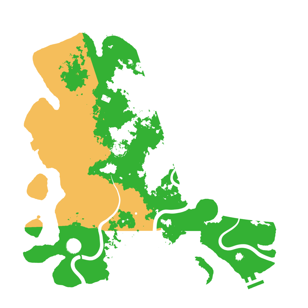 Biome Rust Map: Procedural Map, Size: 3650, Seed: 27665118