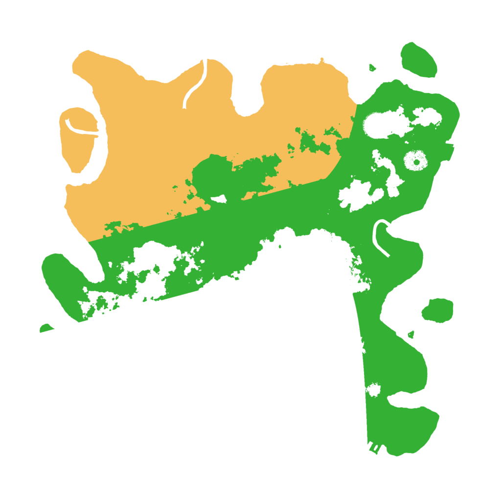 Biome Rust Map: Procedural Map, Size: 3400, Seed: 17843824