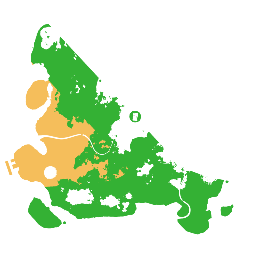 Biome Rust Map: Procedural Map, Size: 3550, Seed: 57542226