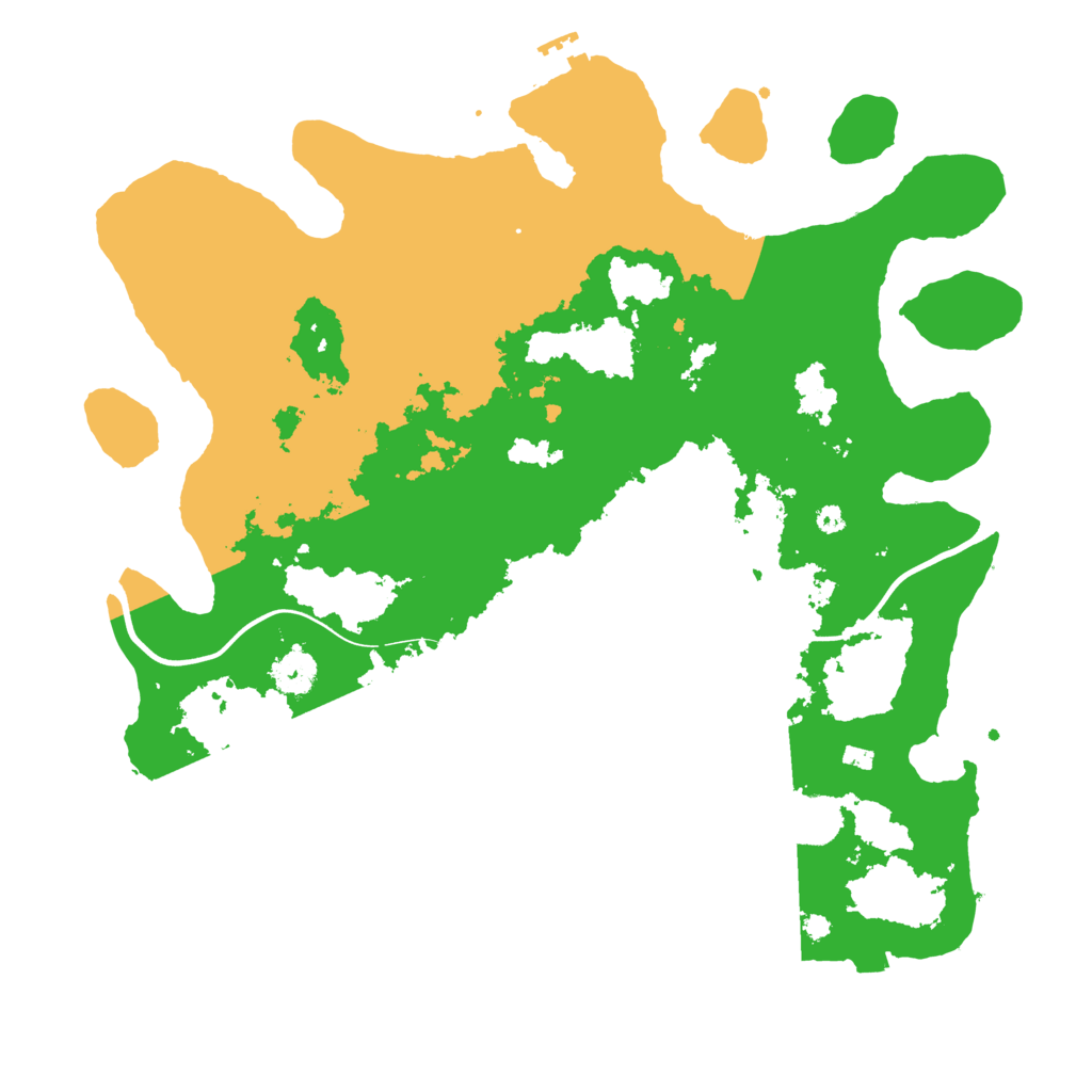 Biome Rust Map: Procedural Map, Size: 3900, Seed: 88884210