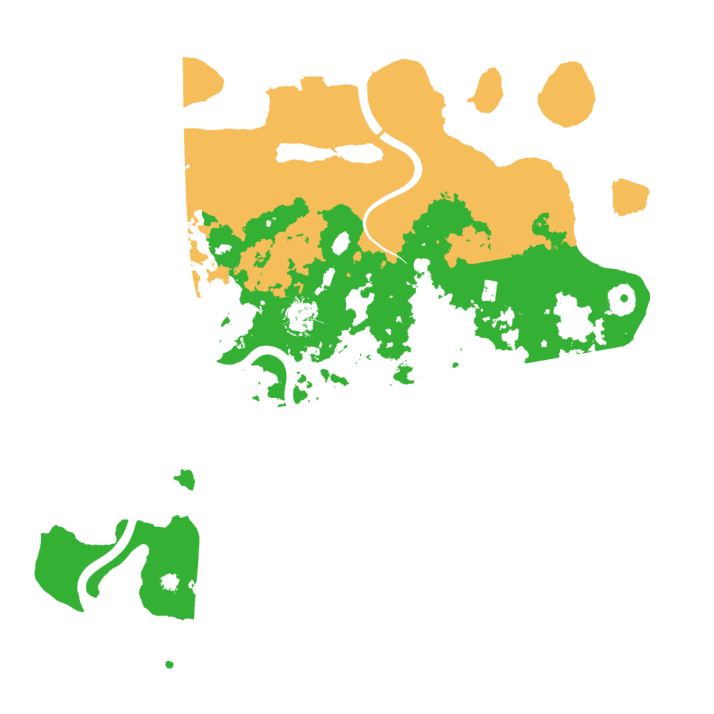 Biome Rust Map: Procedural Map, Size: 3600, Seed: 57335624