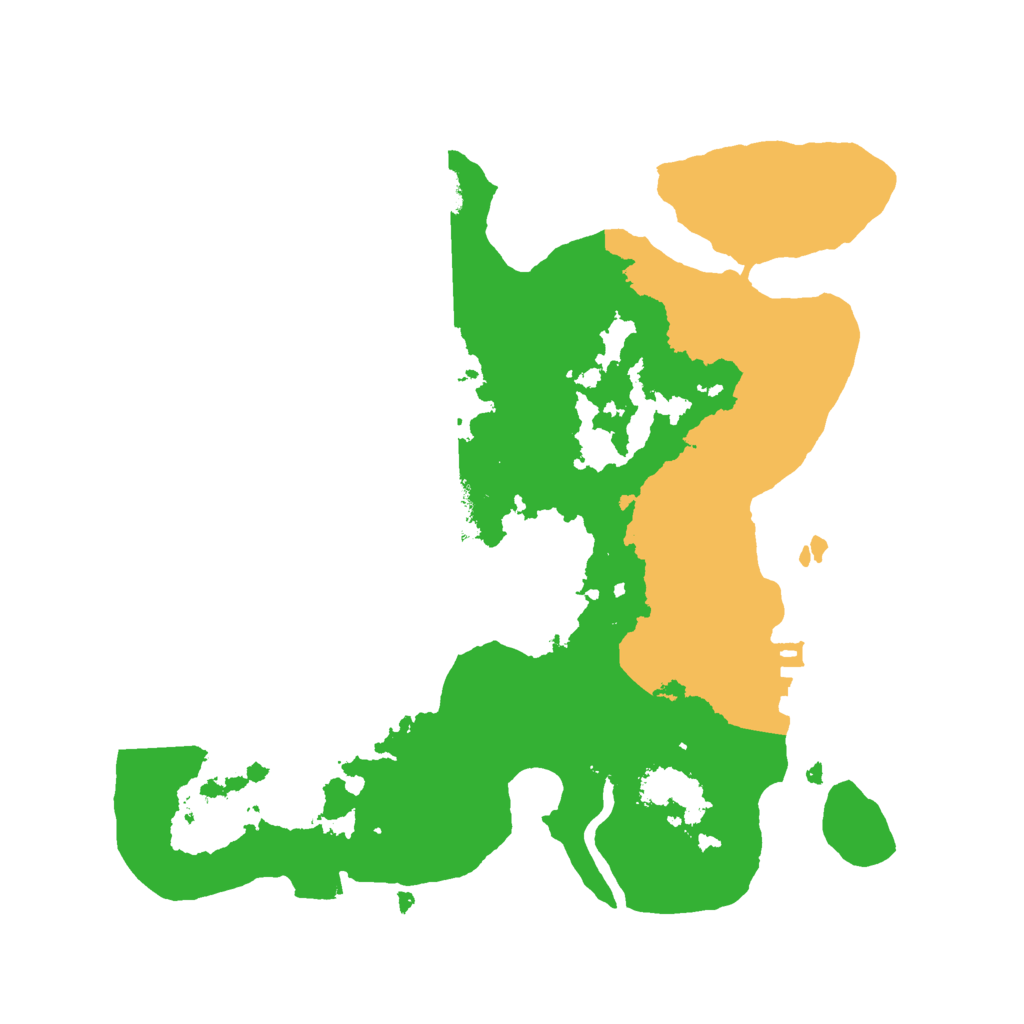 Biome Rust Map: Procedural Map, Size: 2500, Seed: 52305
