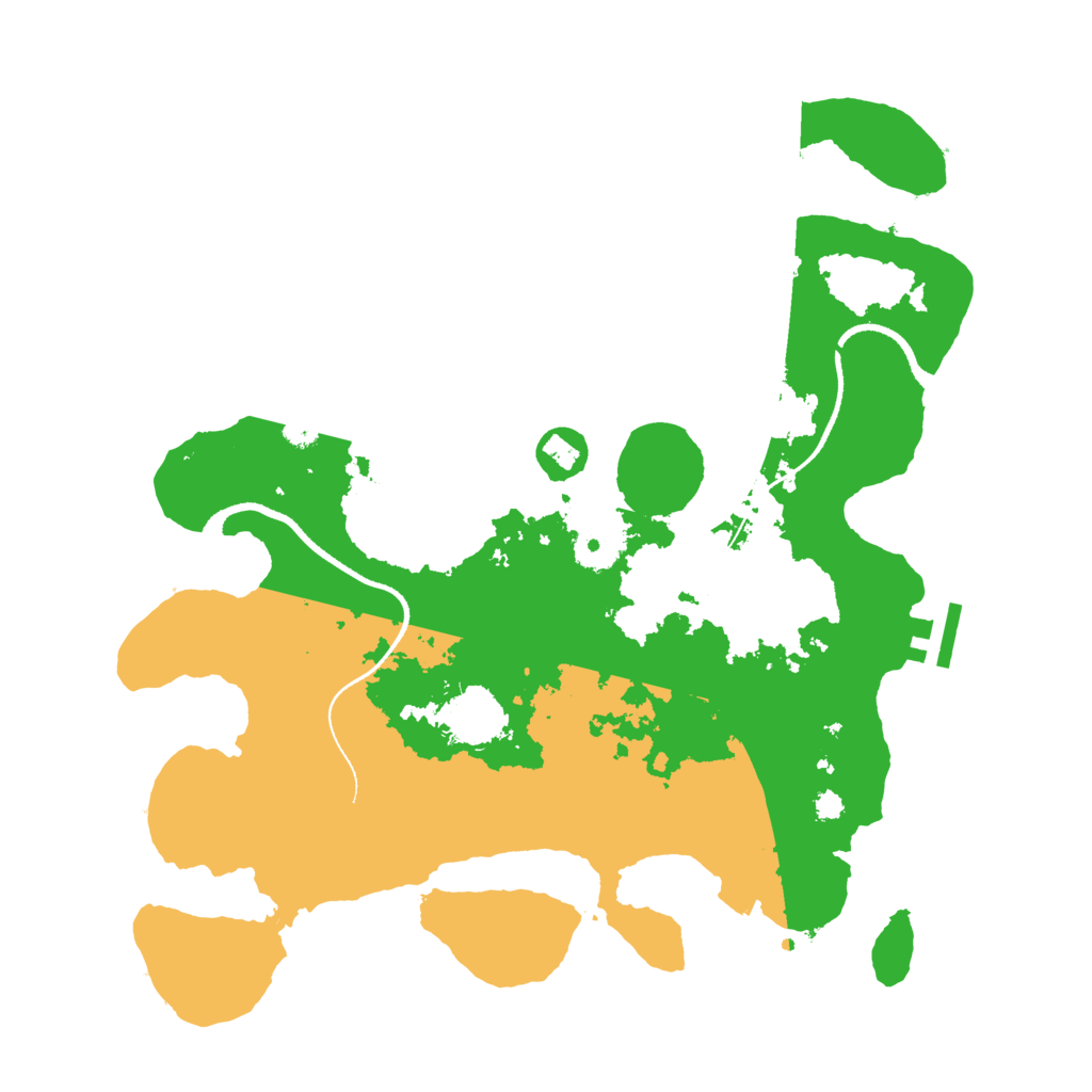 Biome Rust Map: Procedural Map, Size: 3400, Seed: 69356059