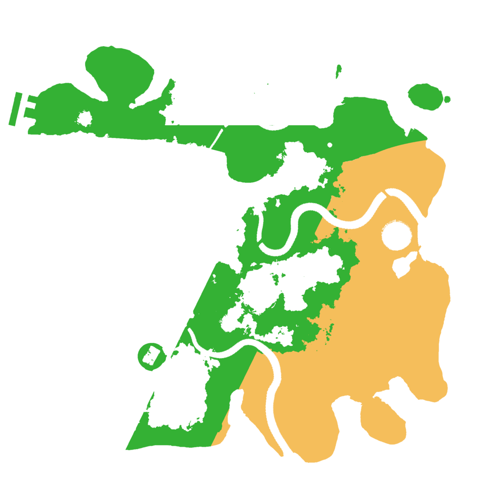Biome Rust Map: Procedural Map, Size: 3000, Seed: 4579801