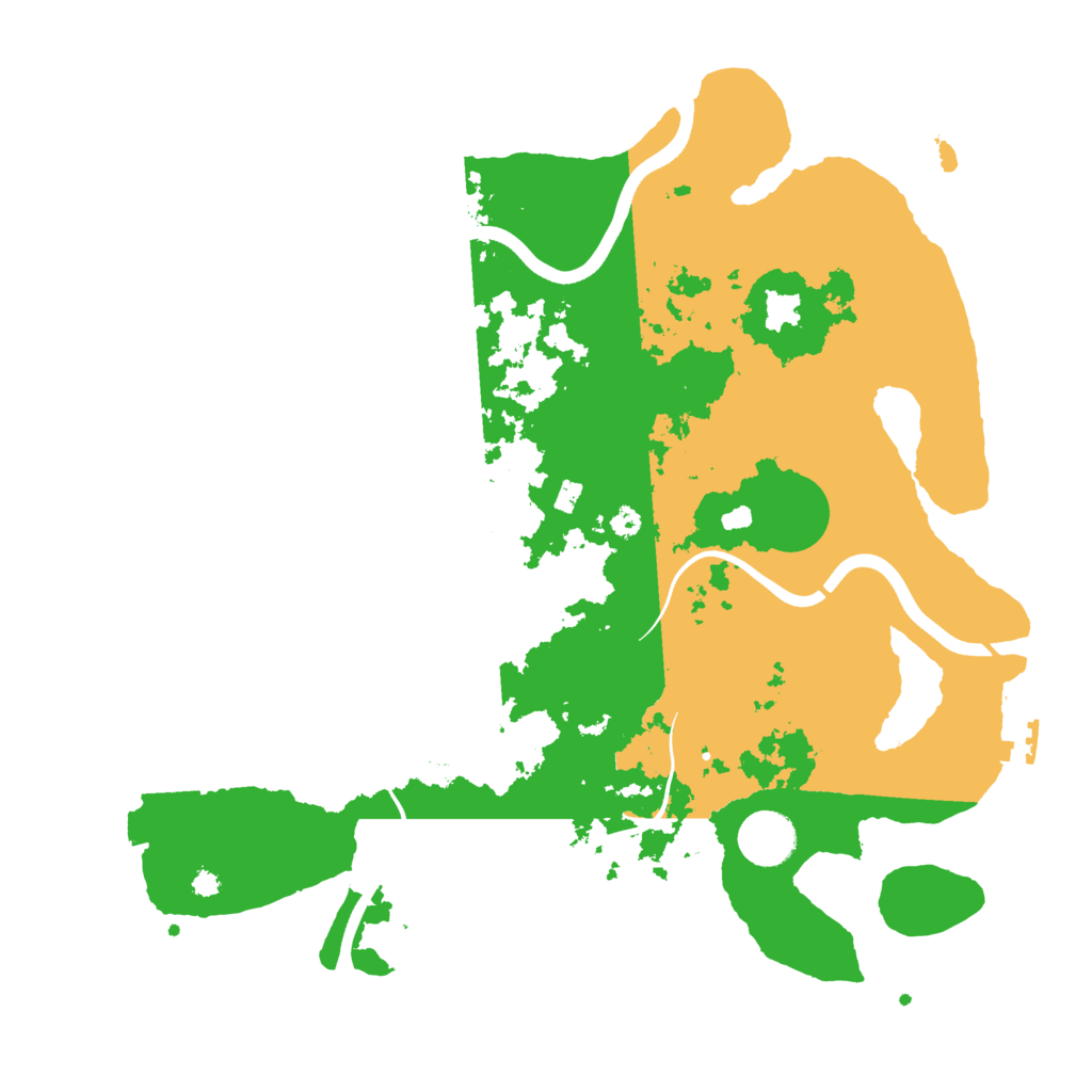 Biome Rust Map: Procedural Map, Size: 3700, Seed: 51904806