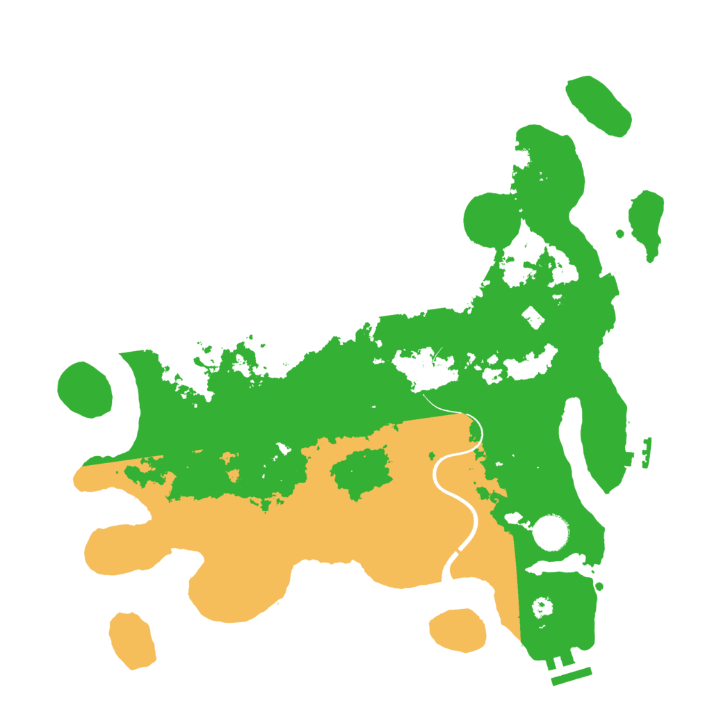 Biome Rust Map: Procedural Map, Size: 3500, Seed: 28735509