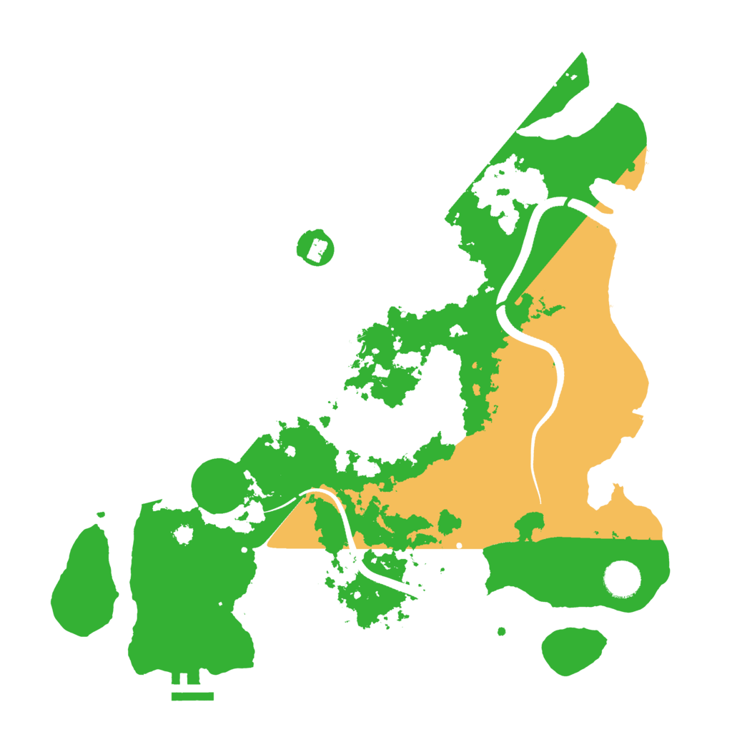 Biome Rust Map: Procedural Map, Size: 3500, Seed: 28735510