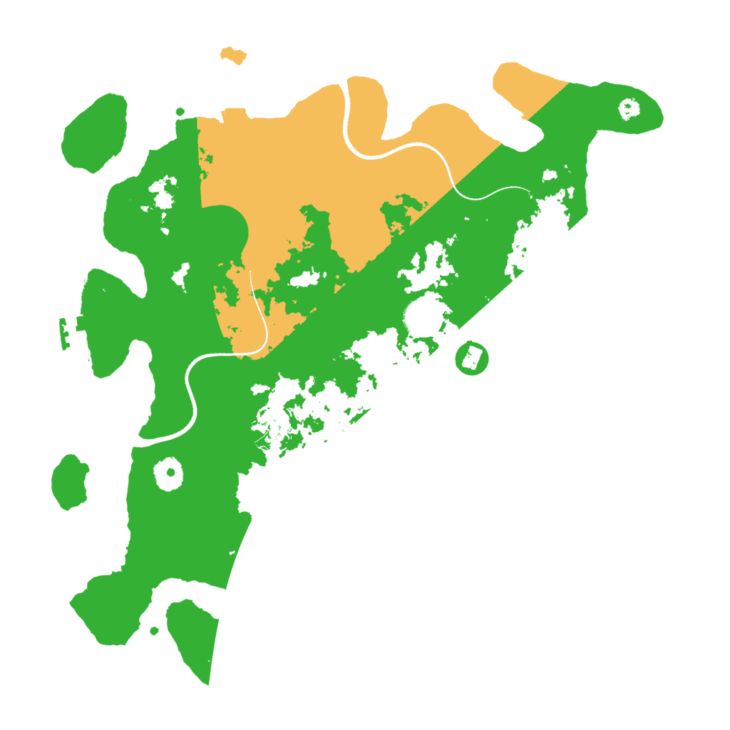 Biome Rust Map: Procedural Map, Size: 3500, Seed: 26588