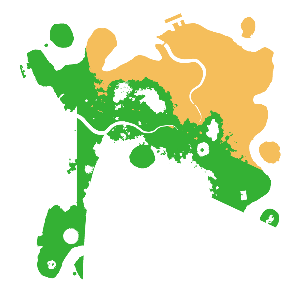Biome Rust Map: Procedural Map, Size: 3500, Seed: 38436078