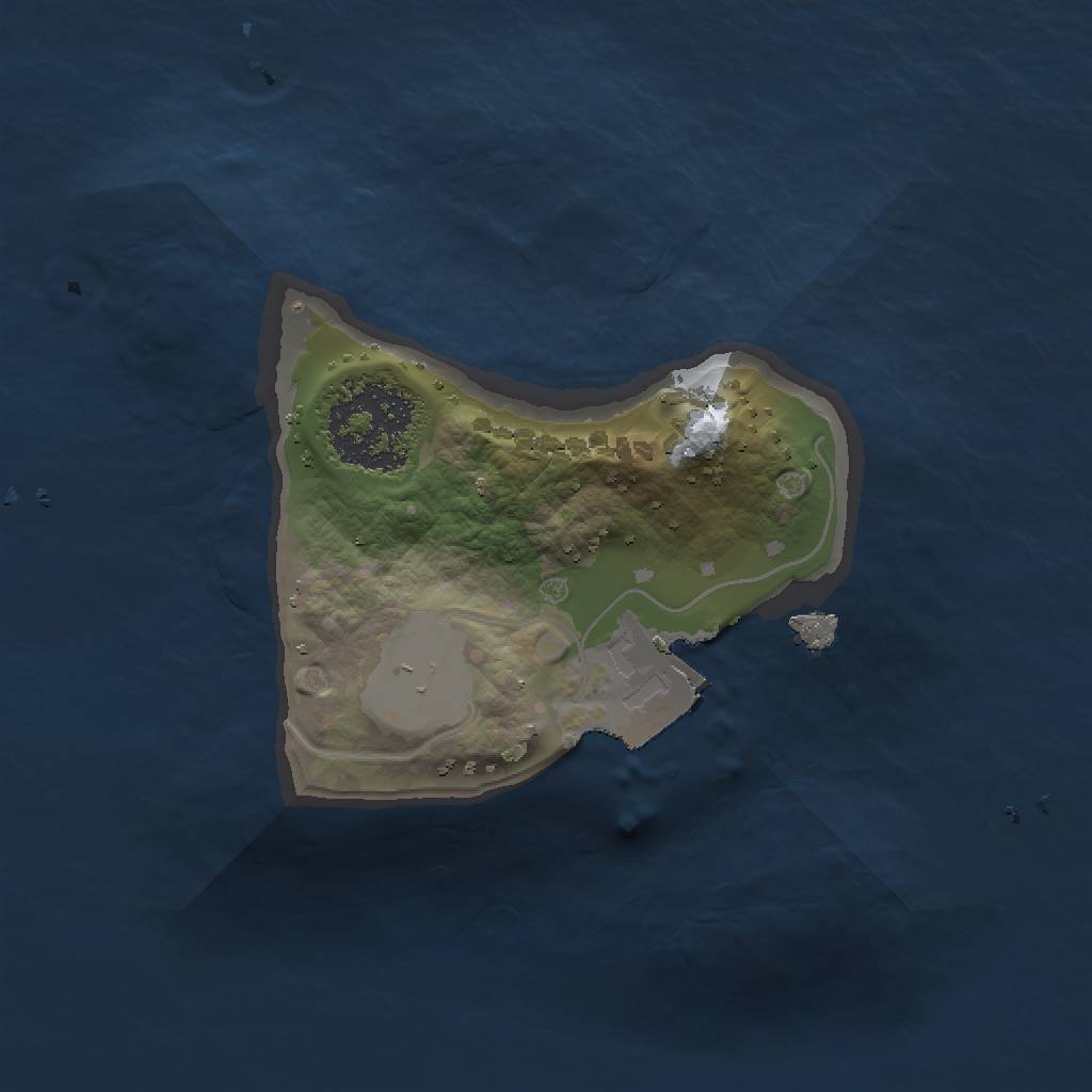 Rust Map: Procedural Map, Size: 1250, Seed: 1815497971, 3 Monuments