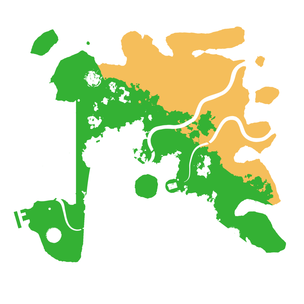 Biome Rust Map: Procedural Map, Size: 3600, Seed: 81115681