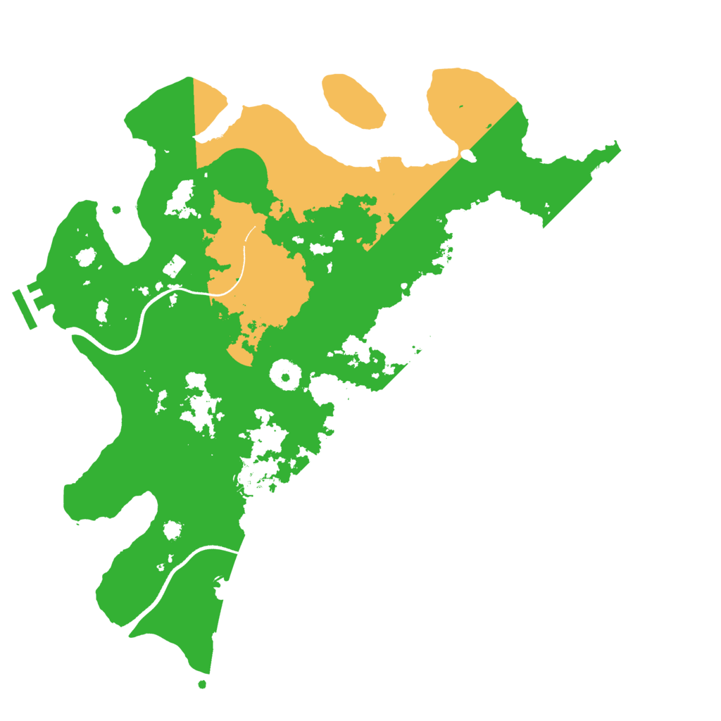 Biome Rust Map: Procedural Map, Size: 3500, Seed: 88867881