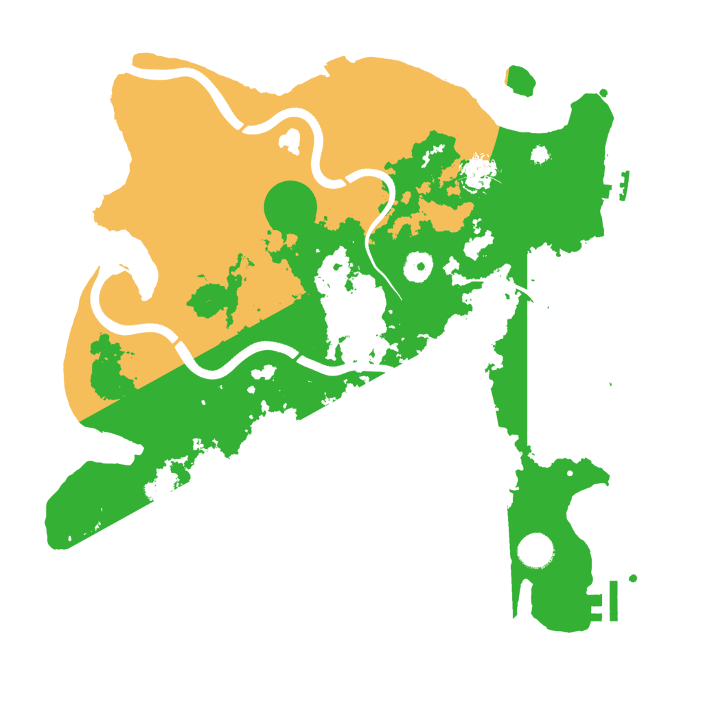 Biome Rust Map: Procedural Map, Size: 3500, Seed: 36951967