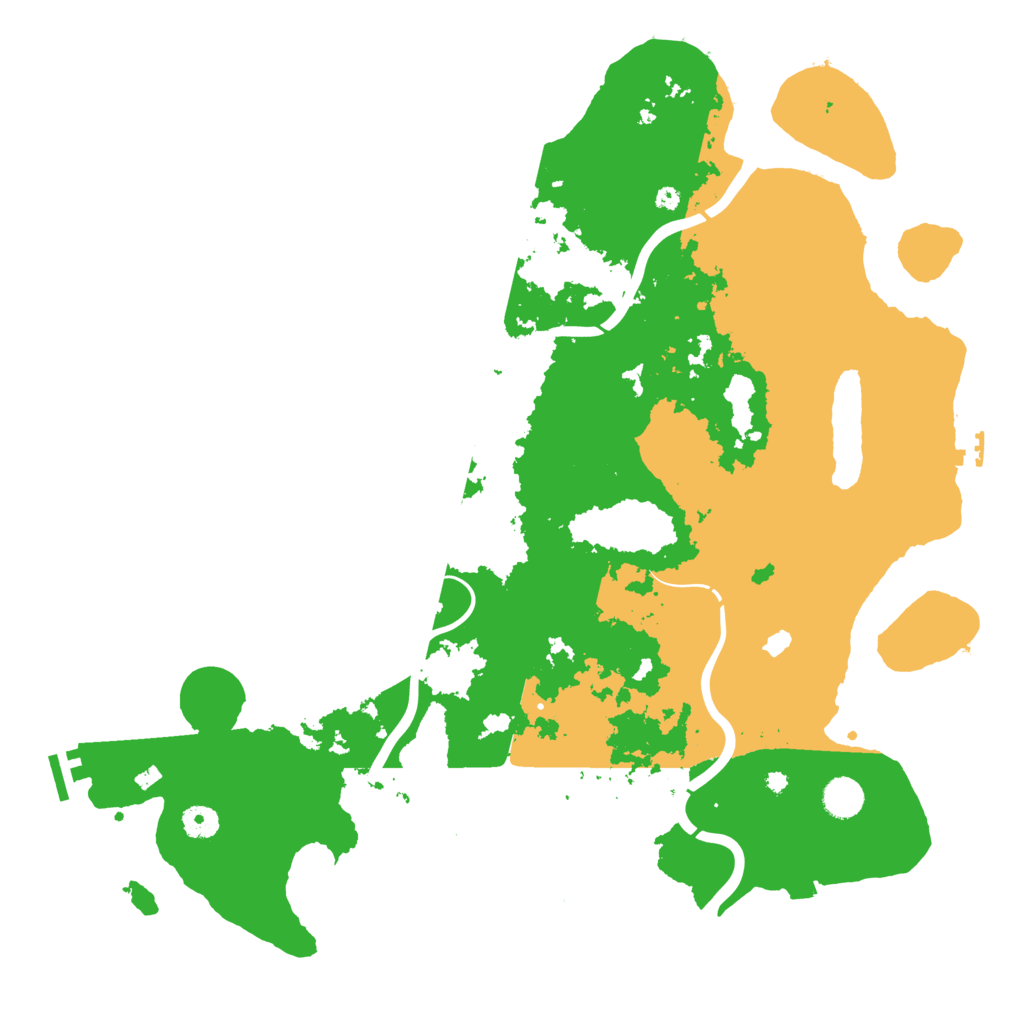 Biome Rust Map: Procedural Map, Size: 4400, Seed: 92844607