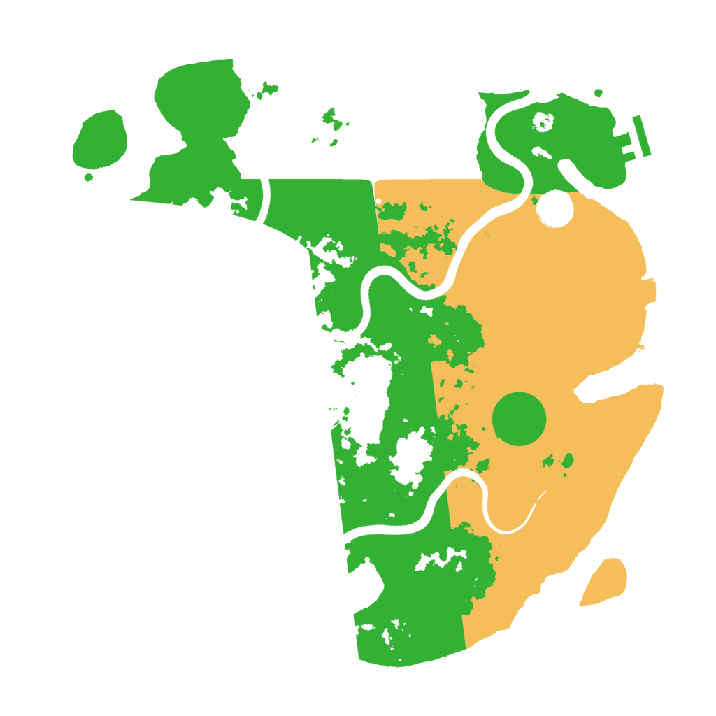 Biome Rust Map: Procedural Map, Size: 3500, Seed: 81331445