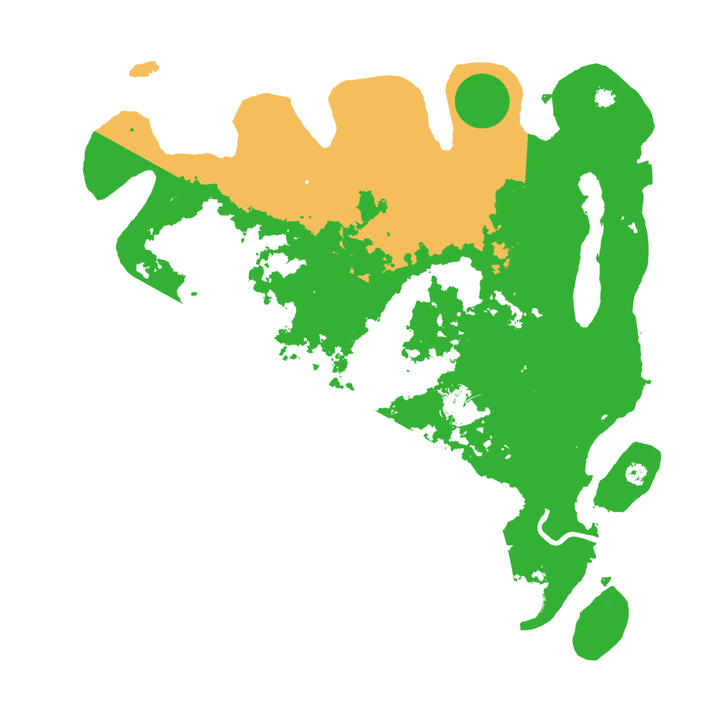 Biome Rust Map: Procedural Map, Size: 3500, Seed: 56953677