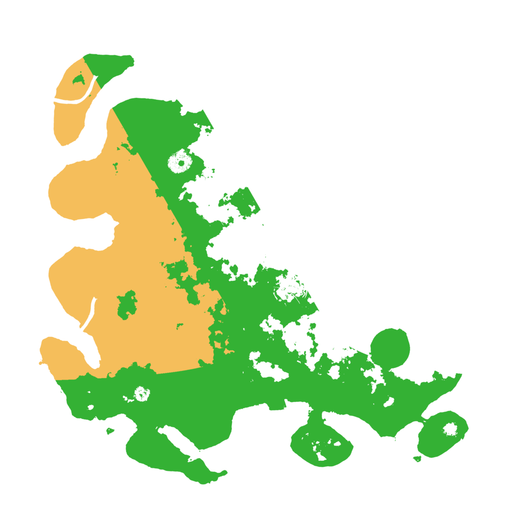 Biome Rust Map: Procedural Map, Size: 3500, Seed: 60995111