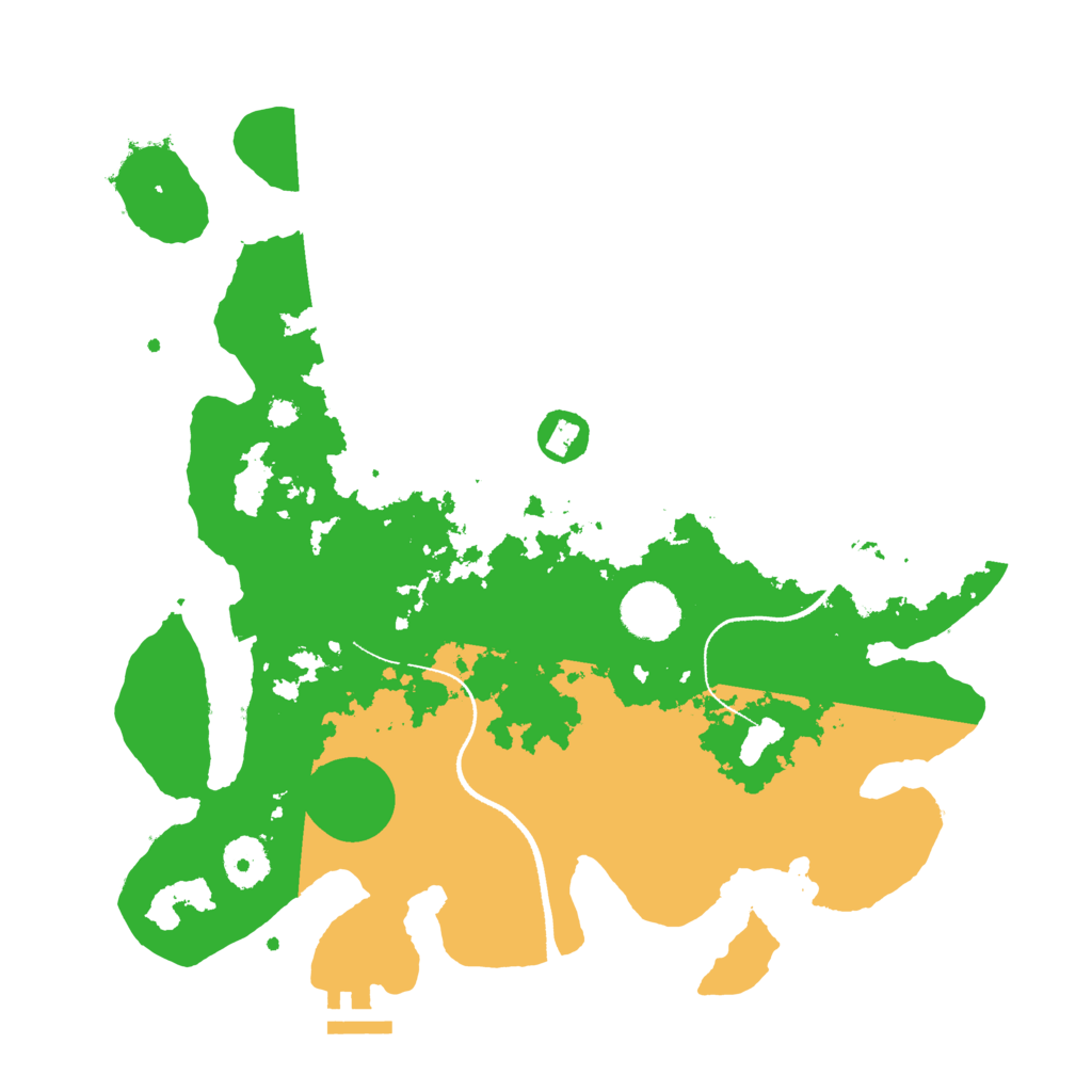Biome Rust Map: Procedural Map, Size: 3400, Seed: 63371825