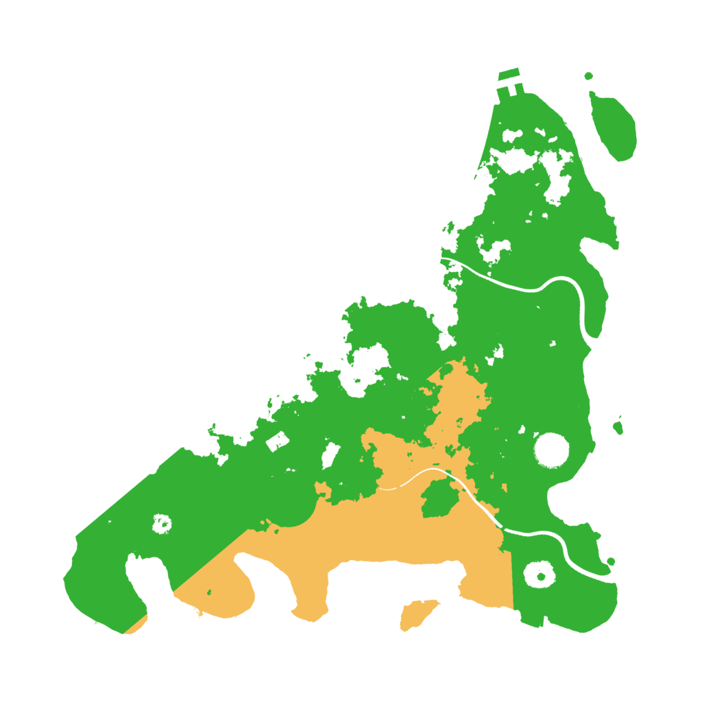 Biome Rust Map: Procedural Map, Size: 3550, Seed: 45039398