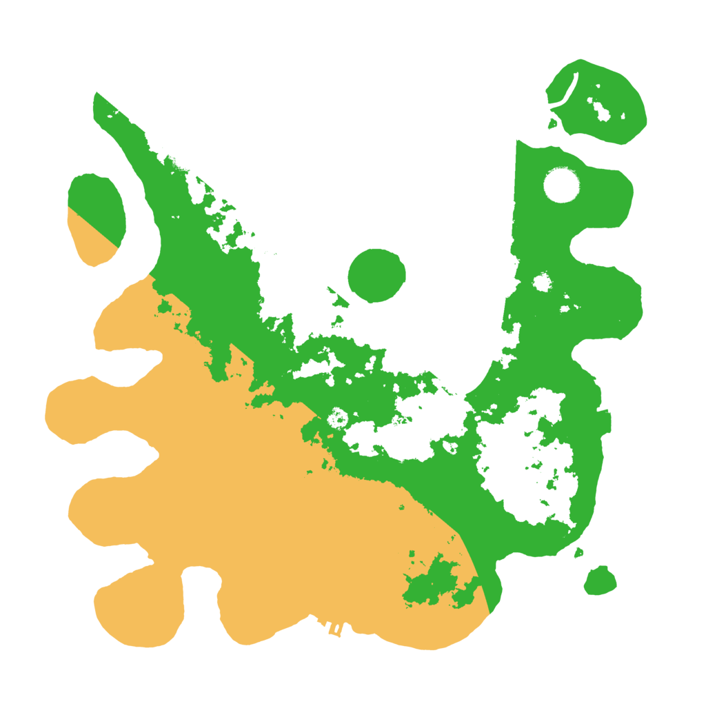 Biome Rust Map: Procedural Map, Size: 3500, Seed: 92613313