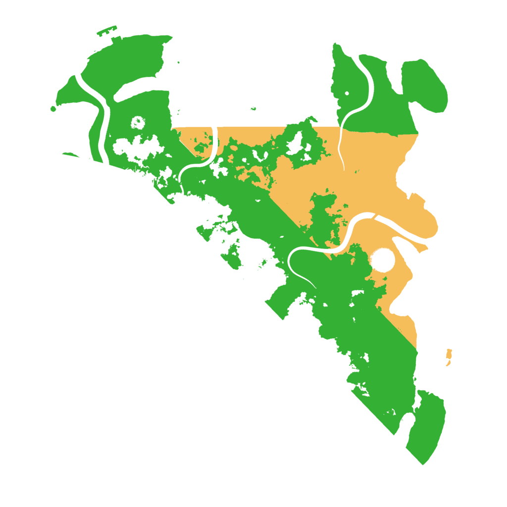 Biome Rust Map: Procedural Map, Size: 3700, Seed: 31949735