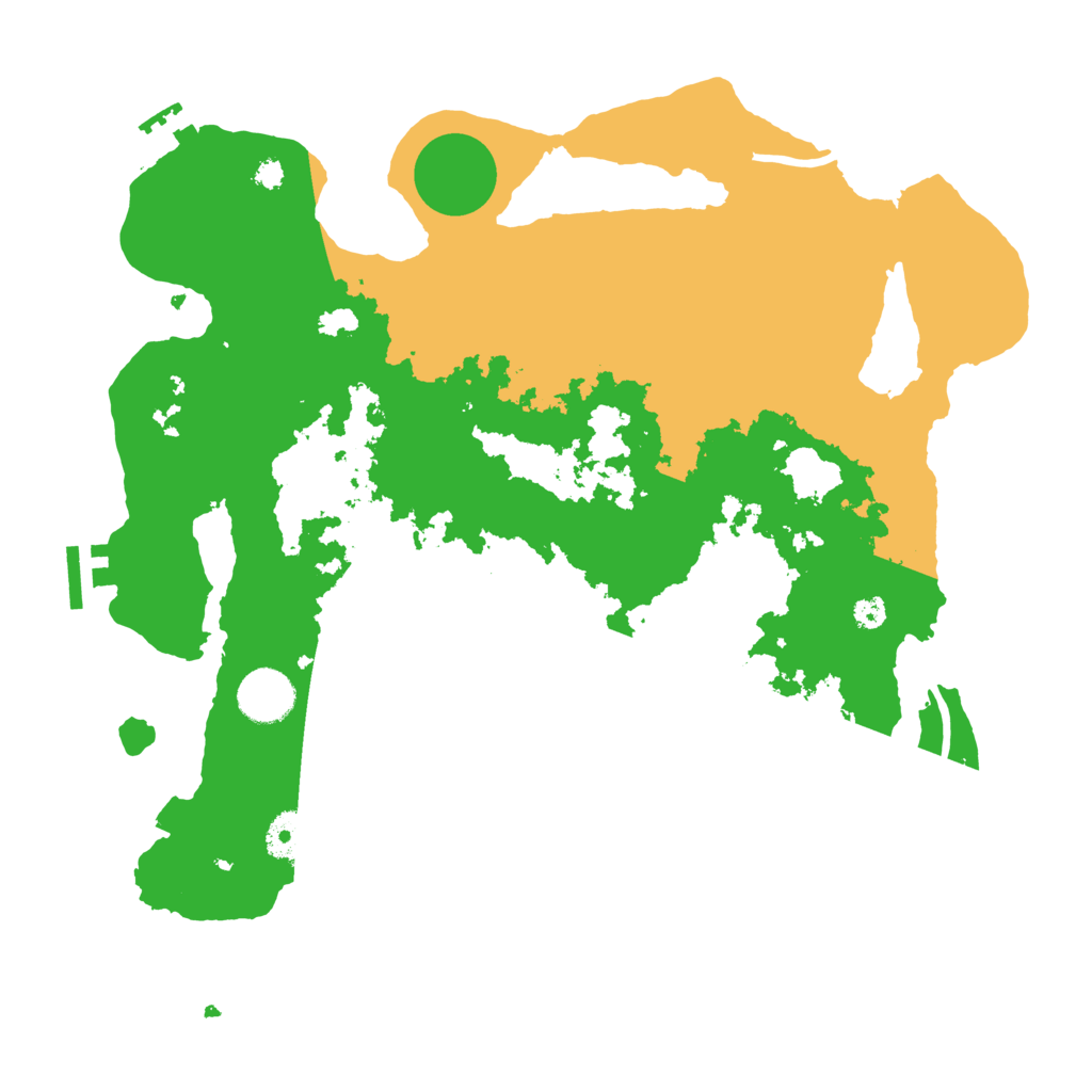 Biome Rust Map: Procedural Map, Size: 3500, Seed: 25437022