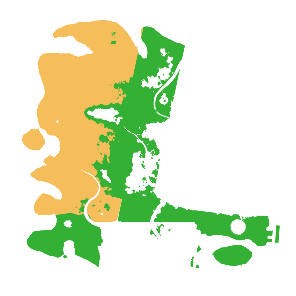 Biome Rust Map: Procedural Map, Size: 3450, Seed: 40782795