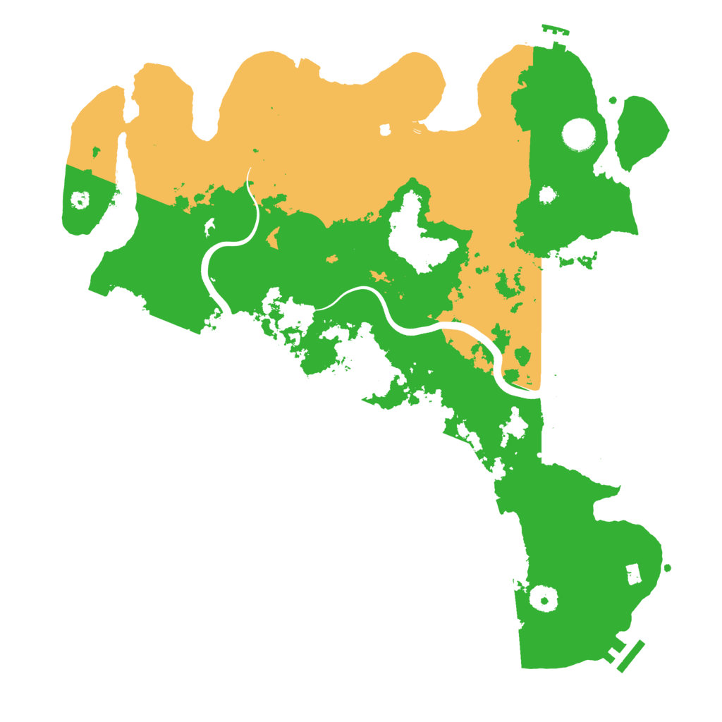 Biome Rust Map: Procedural Map, Size: 3900, Seed: 32854774