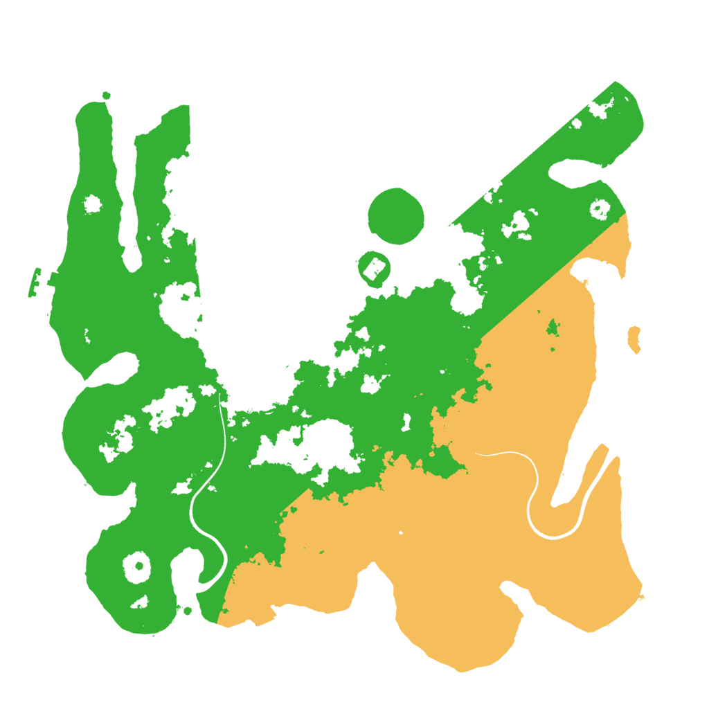 Biome Rust Map: Procedural Map, Size: 3550, Seed: 46811652