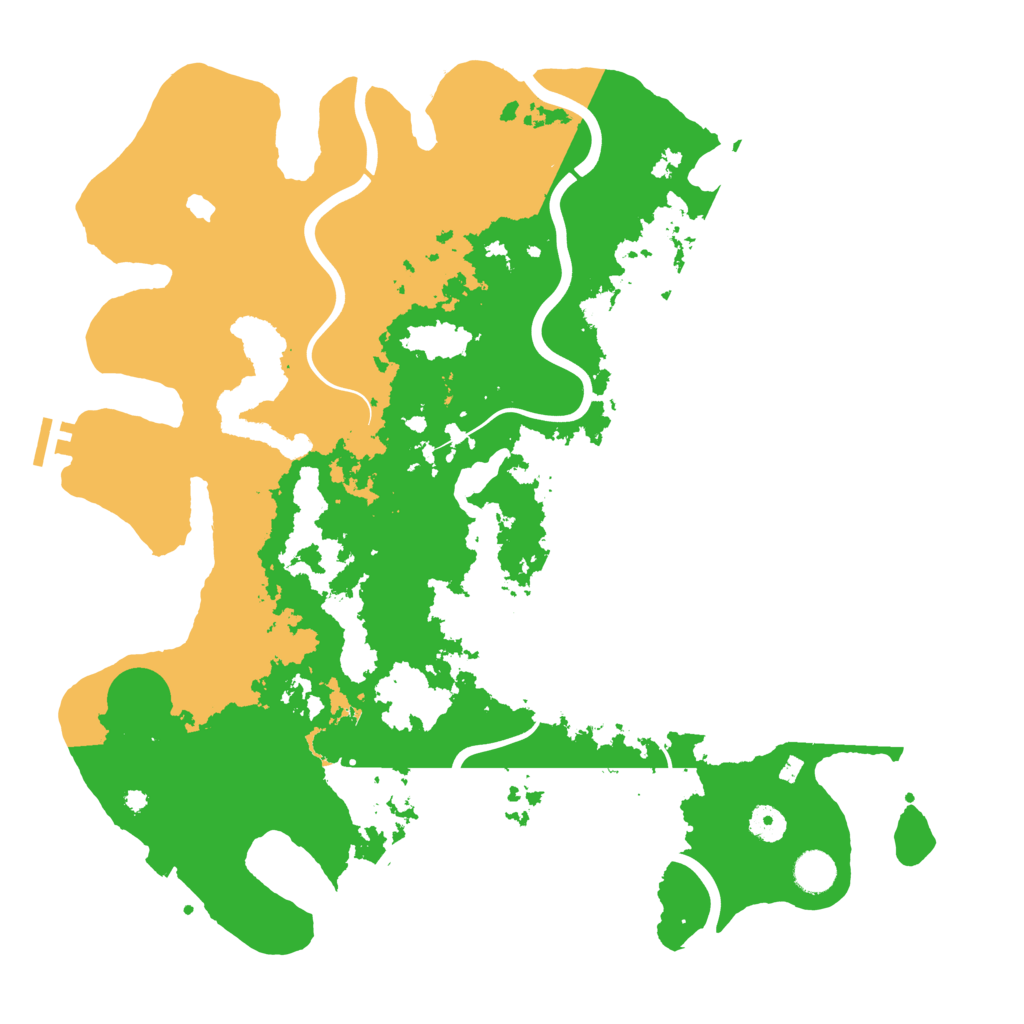Biome Rust Map: Procedural Map, Size: 4244, Seed: 555394780