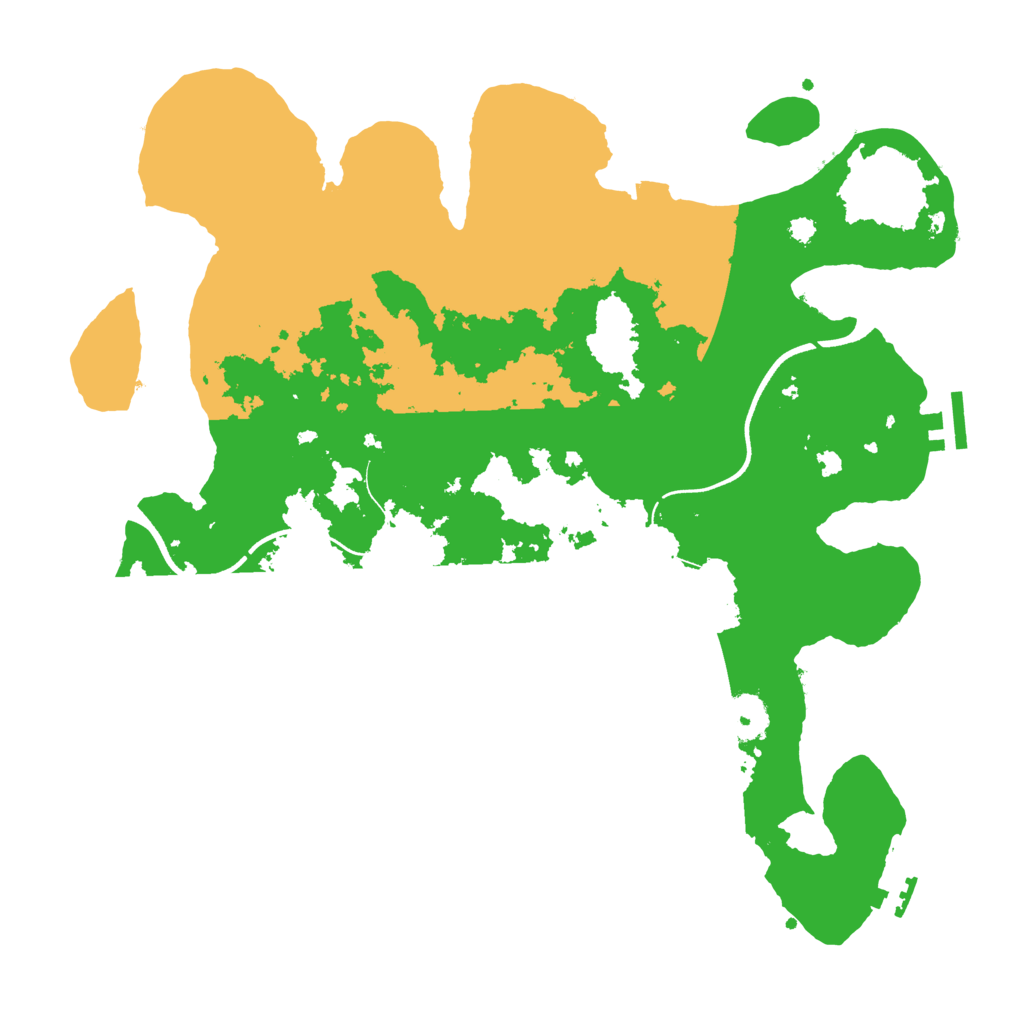 Biome Rust Map: Procedural Map, Size: 3600, Seed: 36470887