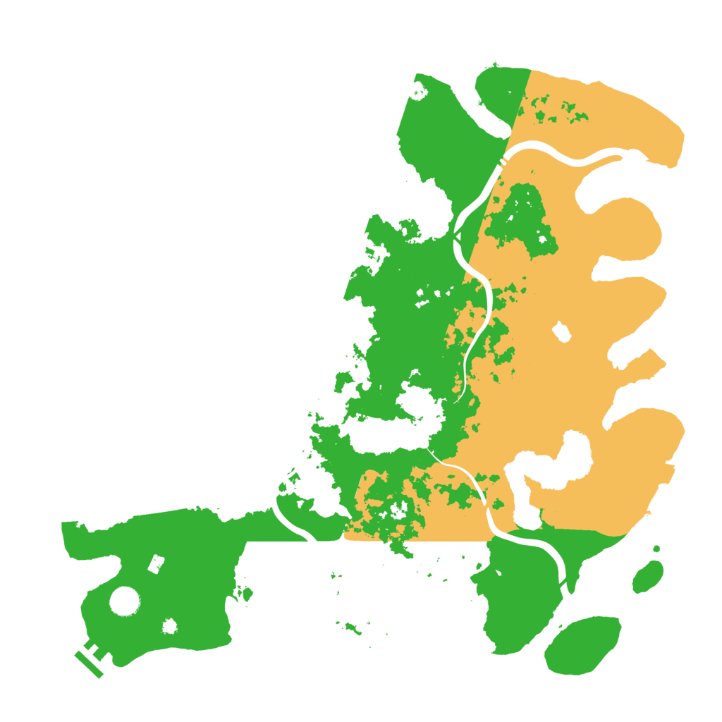 Biome Rust Map: Procedural Map, Size: 4250, Seed: 5381498