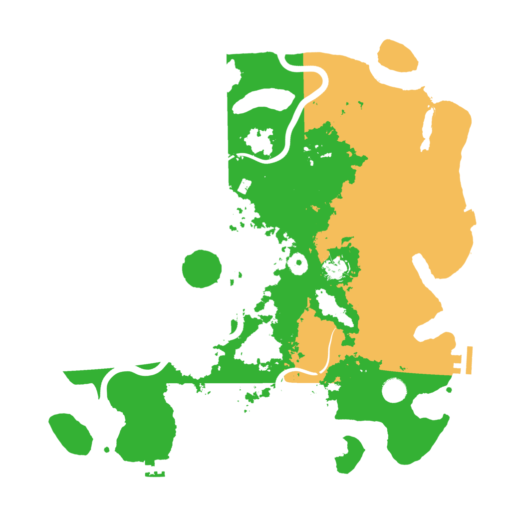 Biome Rust Map: Procedural Map, Size: 3700, Seed: 33579229