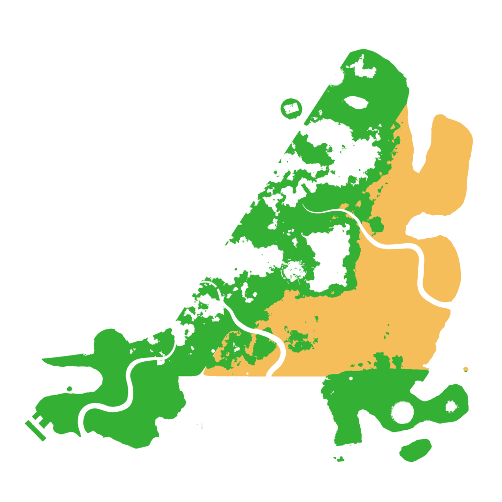 Biome Rust Map: Procedural Map, Size: 3950, Seed: 54587528