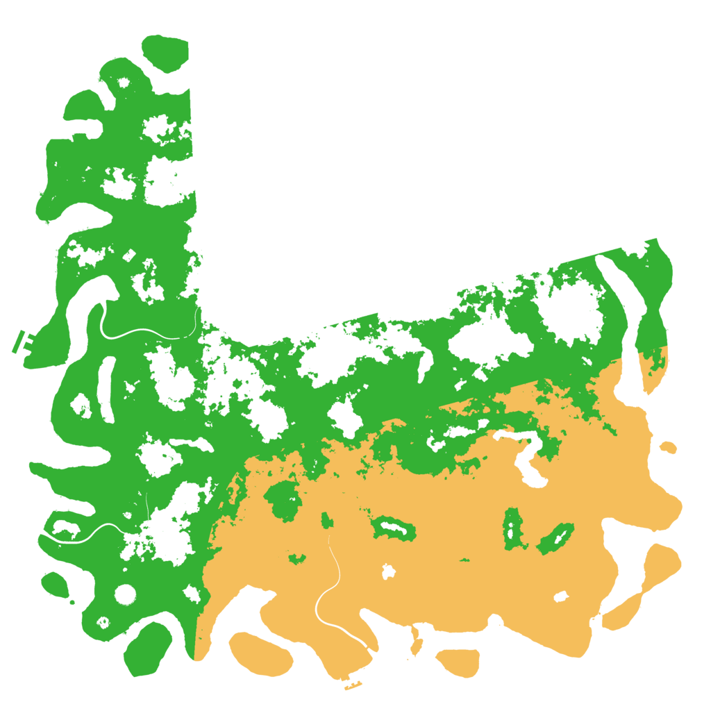 Biome Rust Map: Procedural Map, Size: 6000, Seed: 2837401
