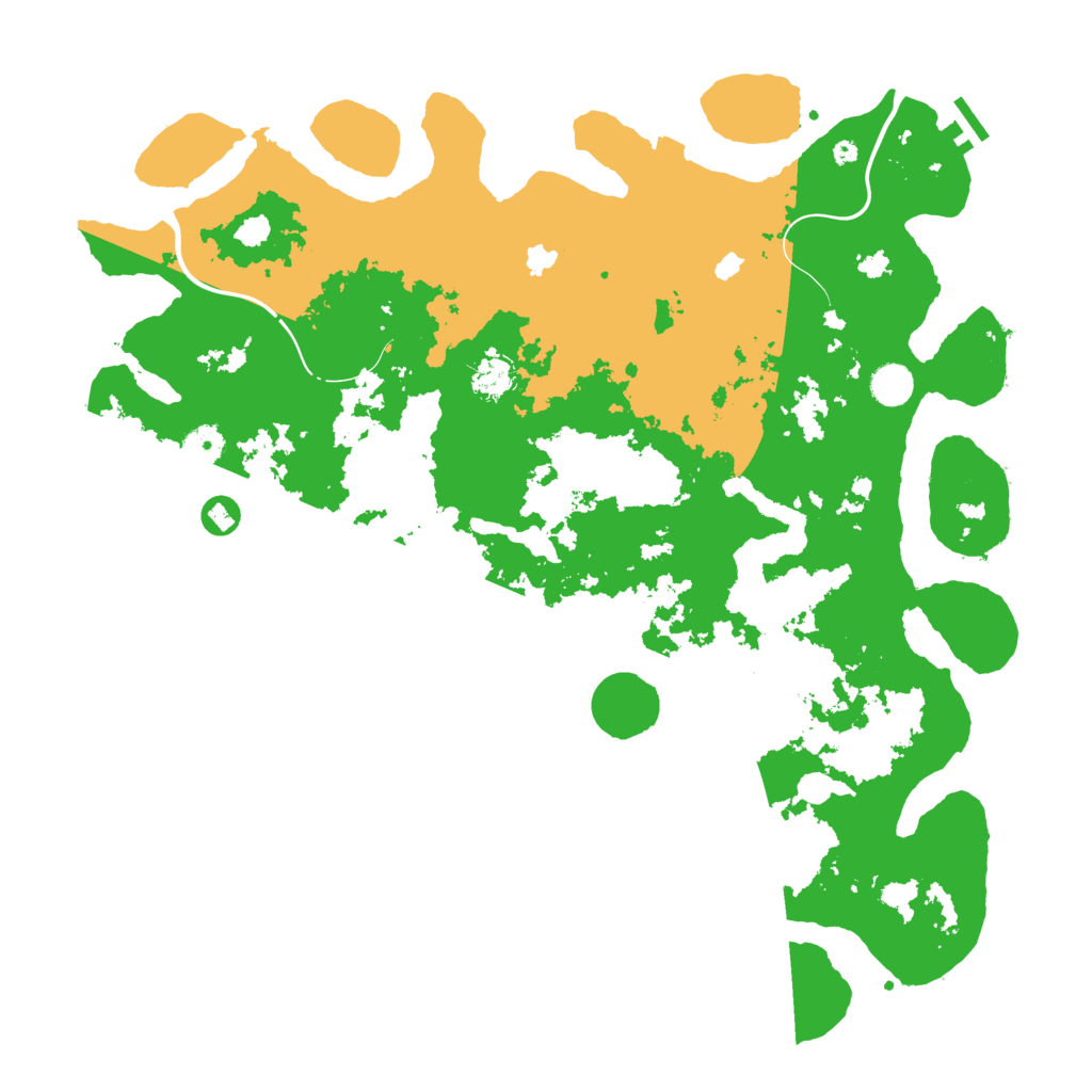 Biome Rust Map: Procedural Map, Size: 4500, Seed: 79846342