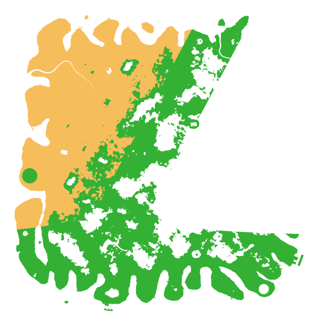 Biome Rust Map: Procedural Map, Size: 5555, Seed: 5555