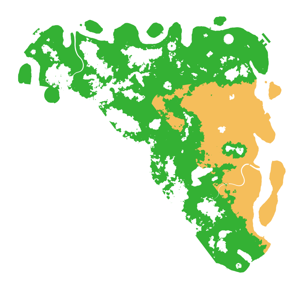 Biome Rust Map: Procedural Map, Size: 5200, Seed: 5514