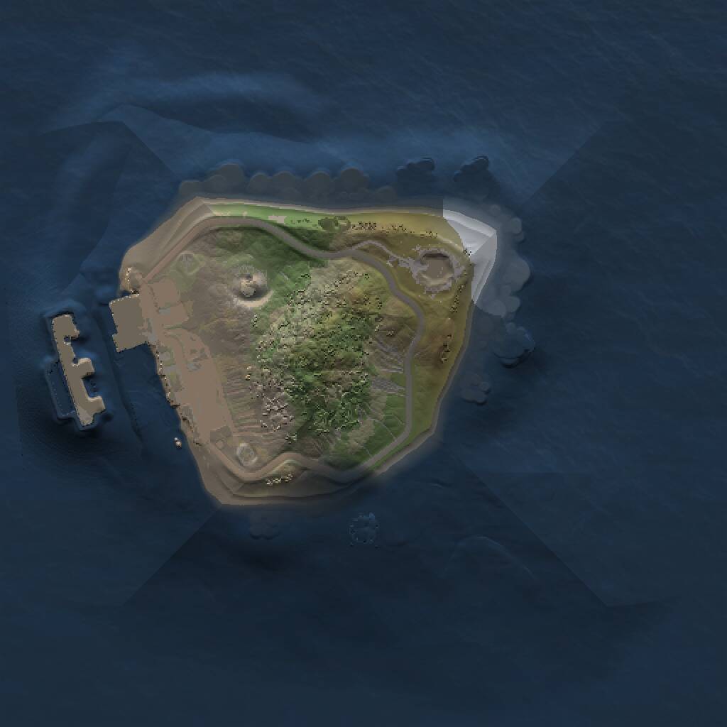 Rust Map: Procedural Map, Size: 1000, Seed: 609271709, 2 Monuments